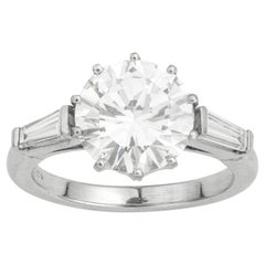 GIA Certified 3.04 Carat Solitaire Diamond Ring