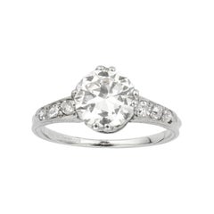 Vintage Single Stone Solitaire Diamond Ring