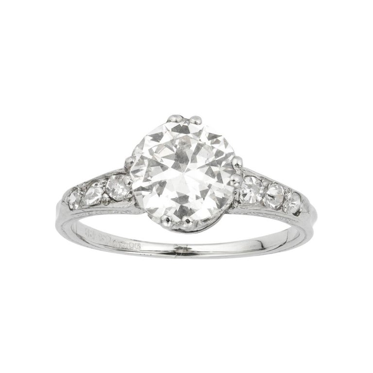 Single Stone Solitaire Diamond Ring For Sale at 1stDibs