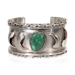 Single-Stone Türkis Manschettenarmband