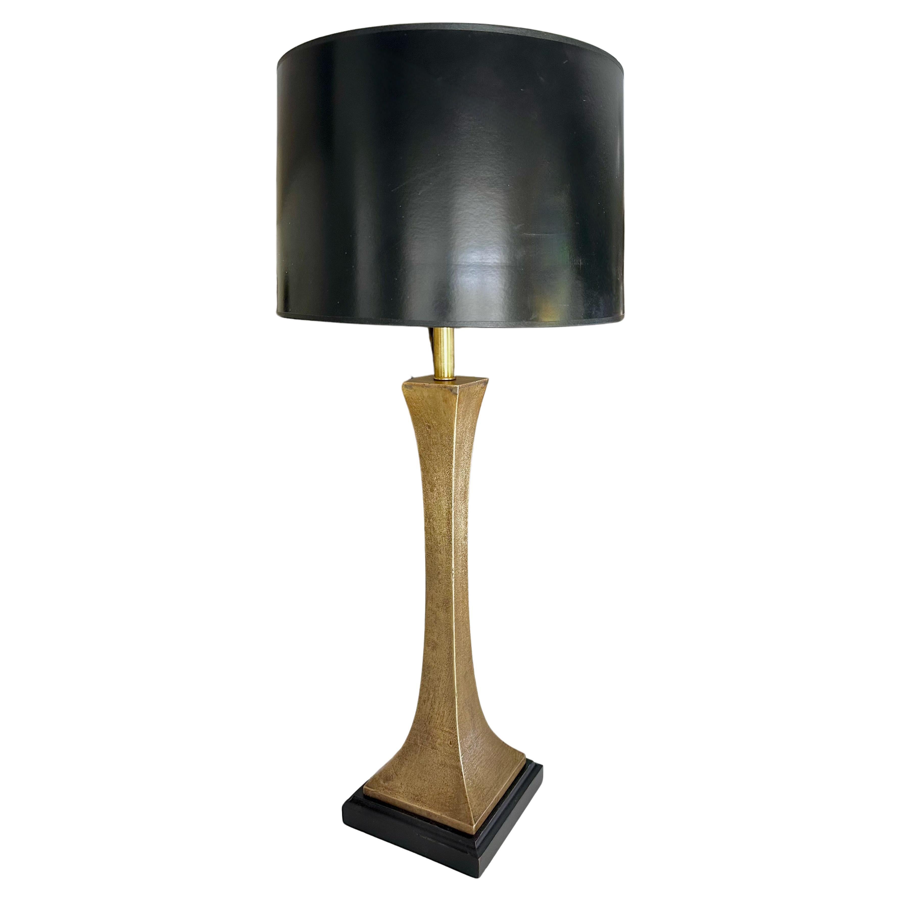 Single Stuart Ross James for Hansen Bronze Table Lamp For Sale