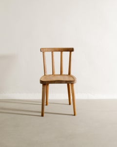 Single Swedish Wooden "Utö" Dining Chair in Pine by Axel Einar Hjorth, 1930s