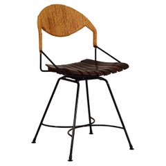 Vintage Single Swivel Chair by Arthur Umanoff