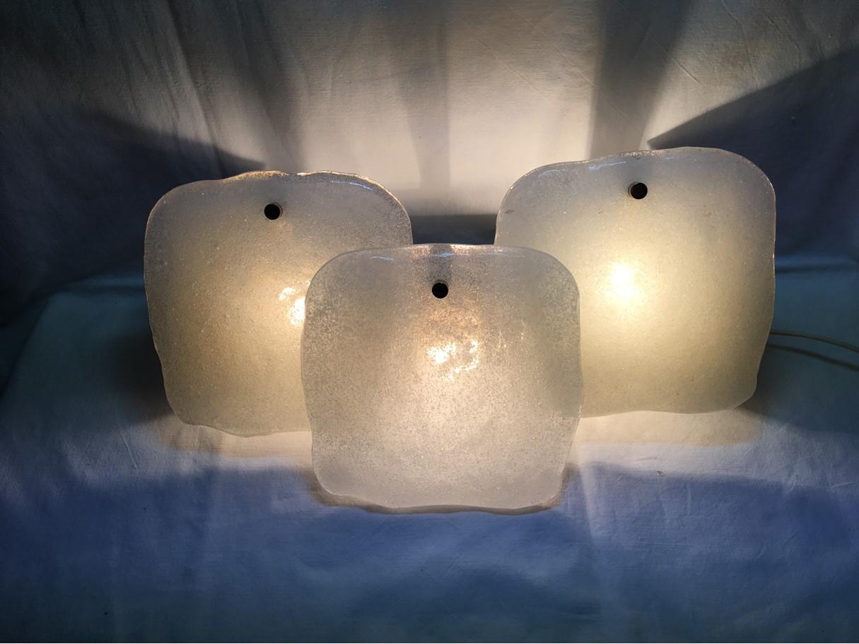 Late 20th Century Single Three Light J.T. Kalmar Sconce or Wall Lamp from the 1970s For Sale