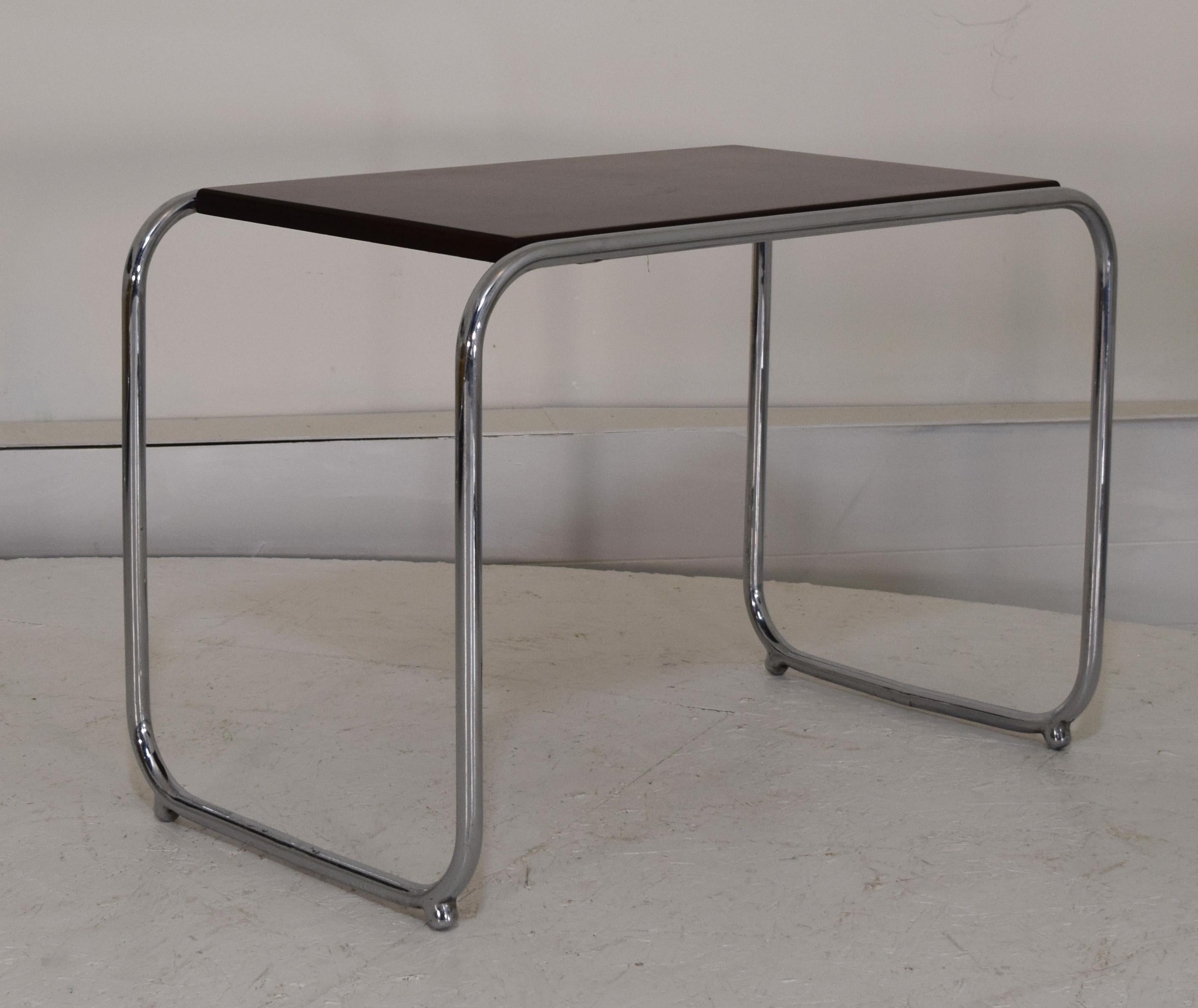 Streamlined Moderne Single Tier Table by KEM Weber For Sale
