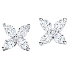 Tiffany & Co. Victoria Marquise Diamond Earrings in 18k Gold