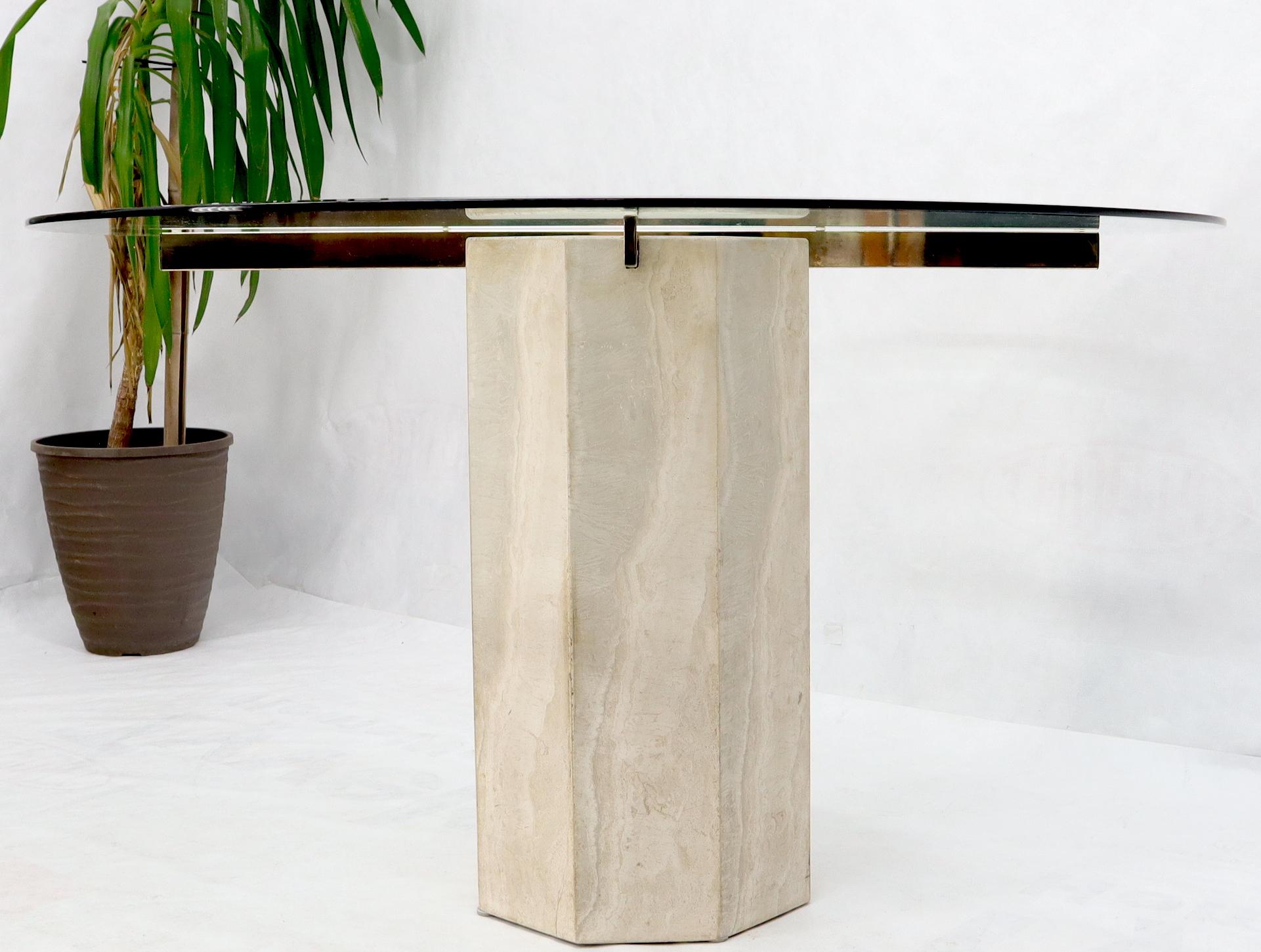 dining table pedestals for glass tops