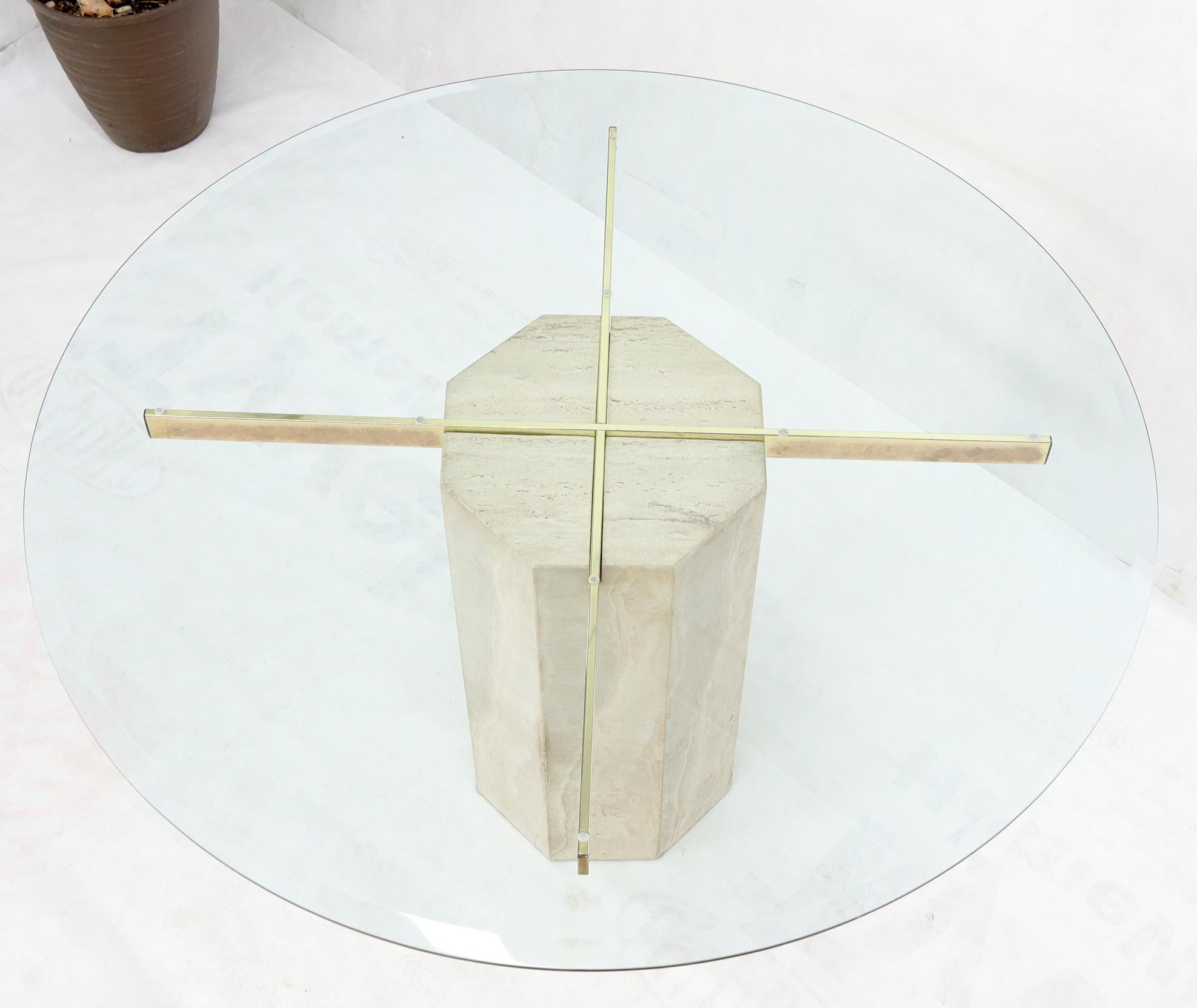 glass table pedestal base