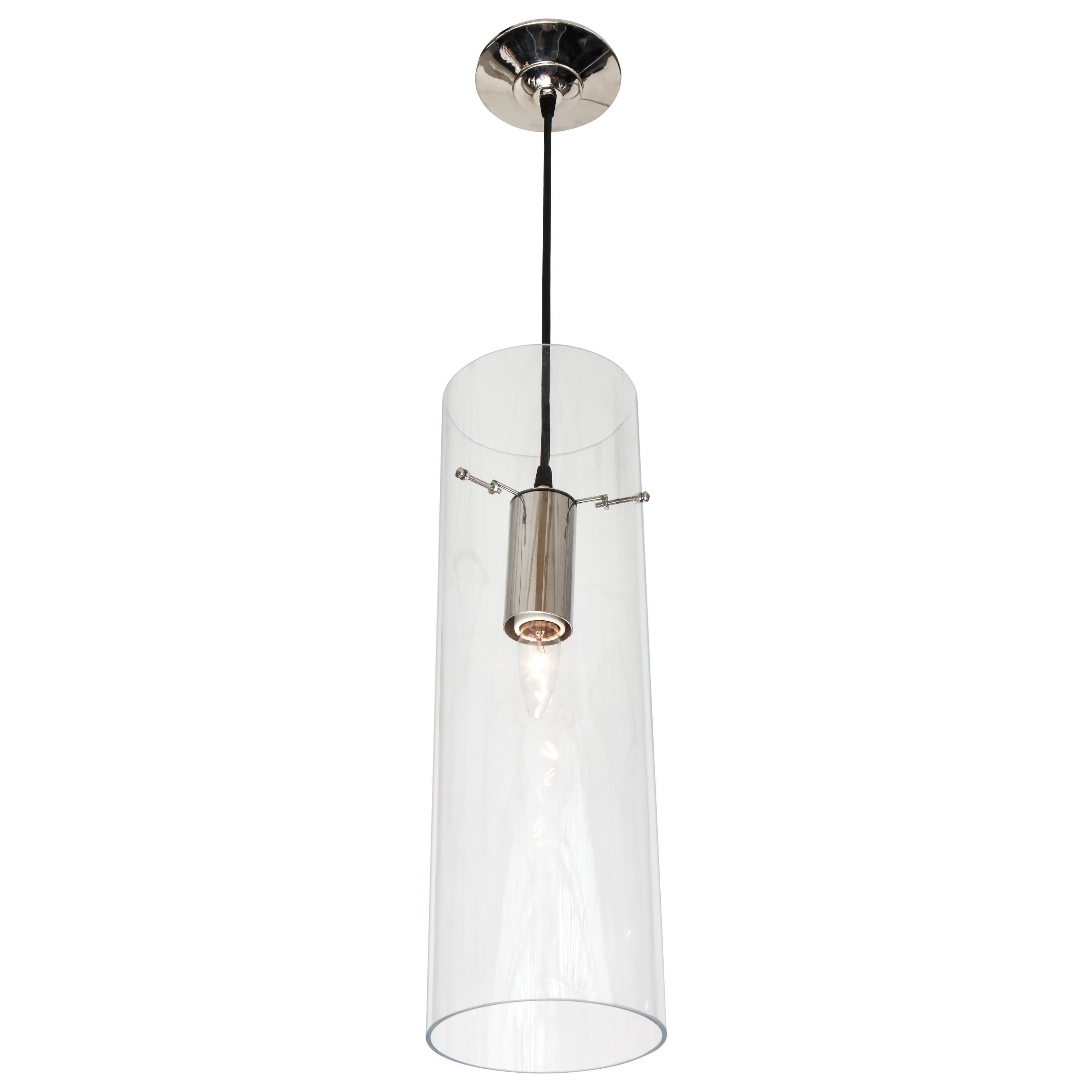 Lampe à suspension tubulaire simple en acrylique en vente