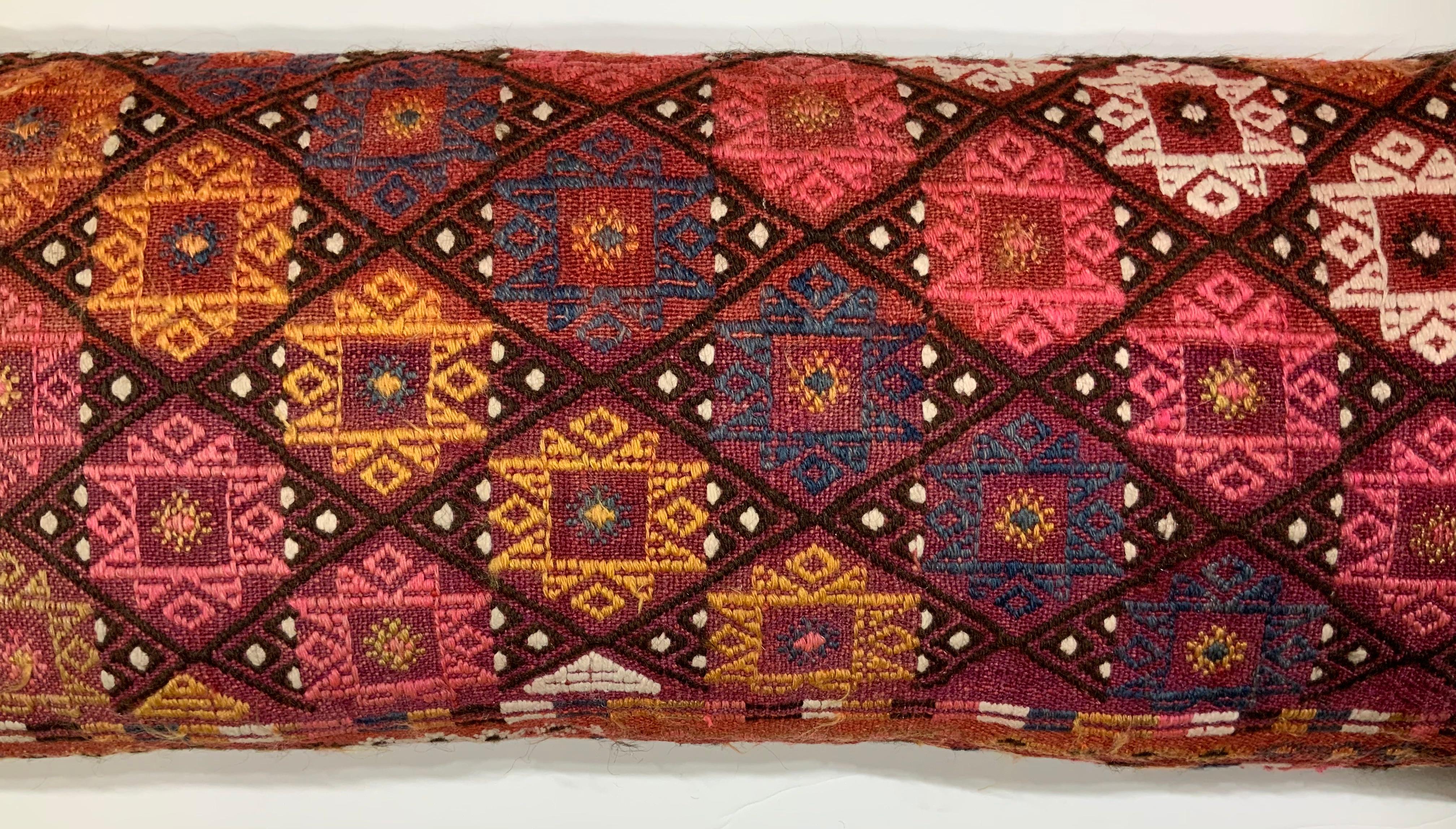 Late 20th Century Single Two Side Hand Embroidery Pillow