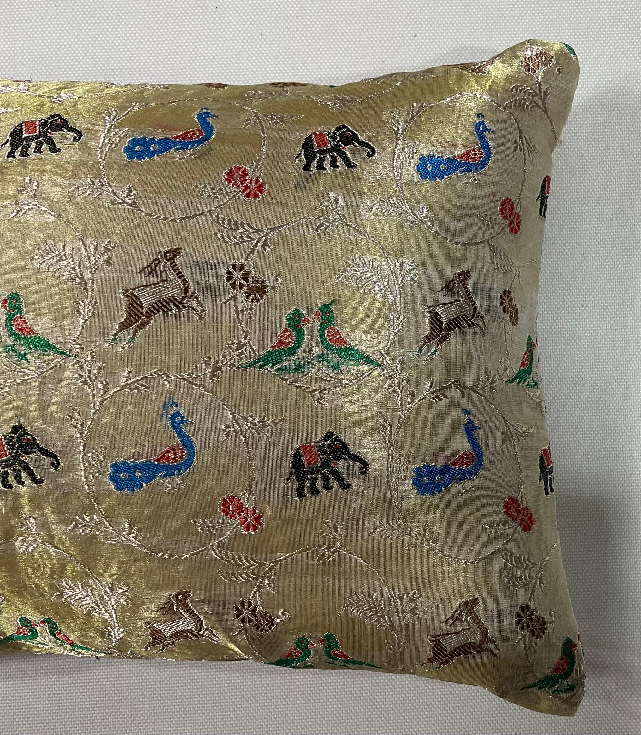 Cotton Single Two Sides Vintage Embroidery Textile Pillow For Sale