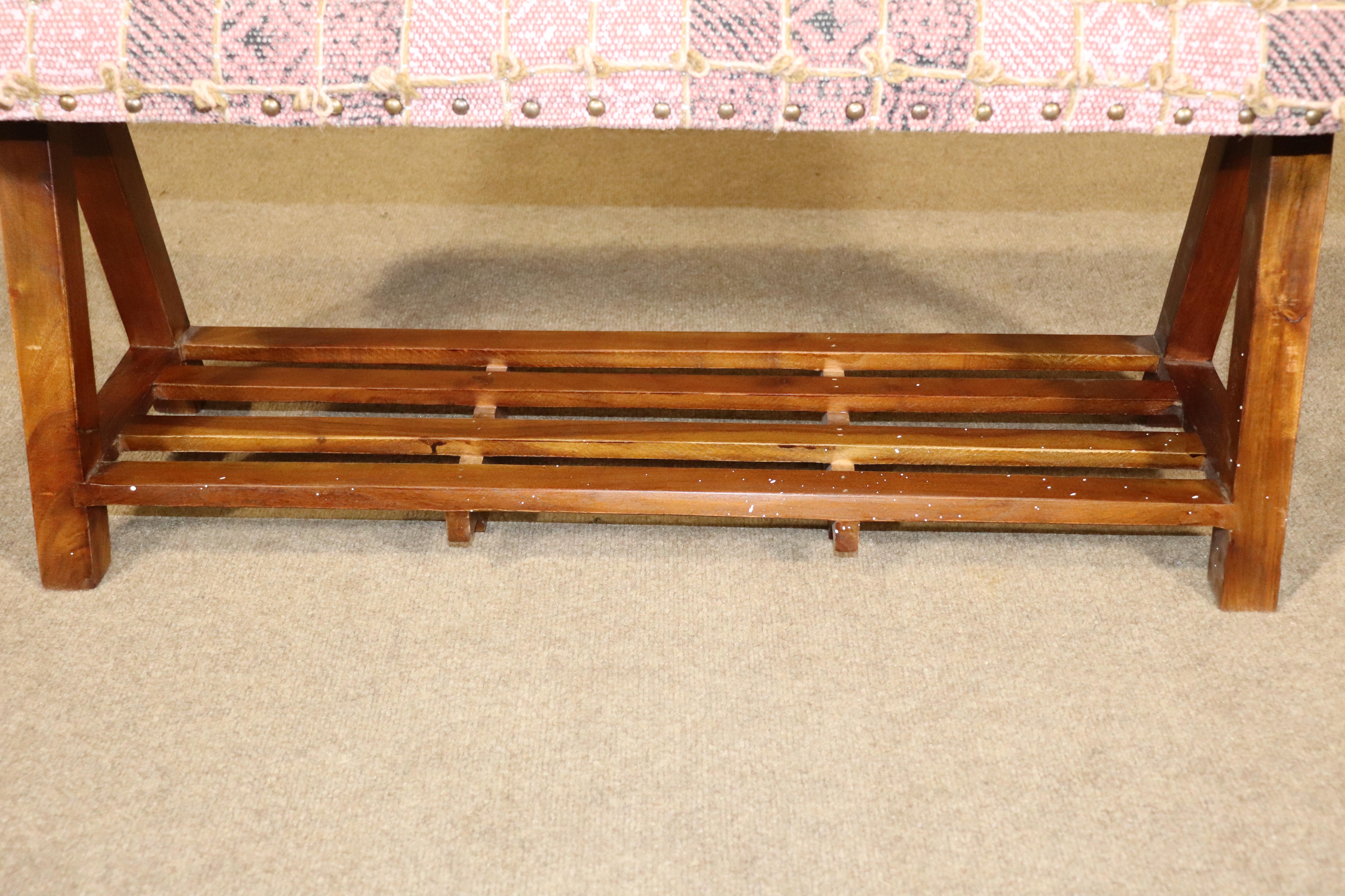 Single Upholstered Bench For Sale 4