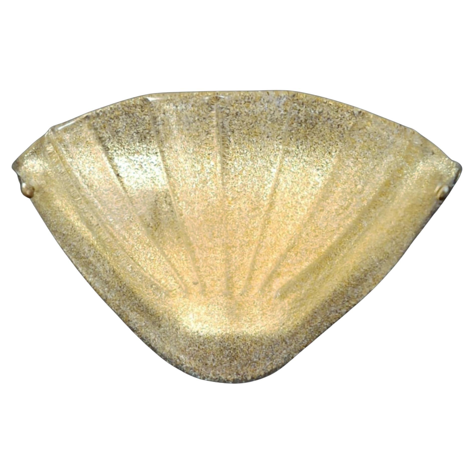 Single Uplight Amber Graniglia Sconce