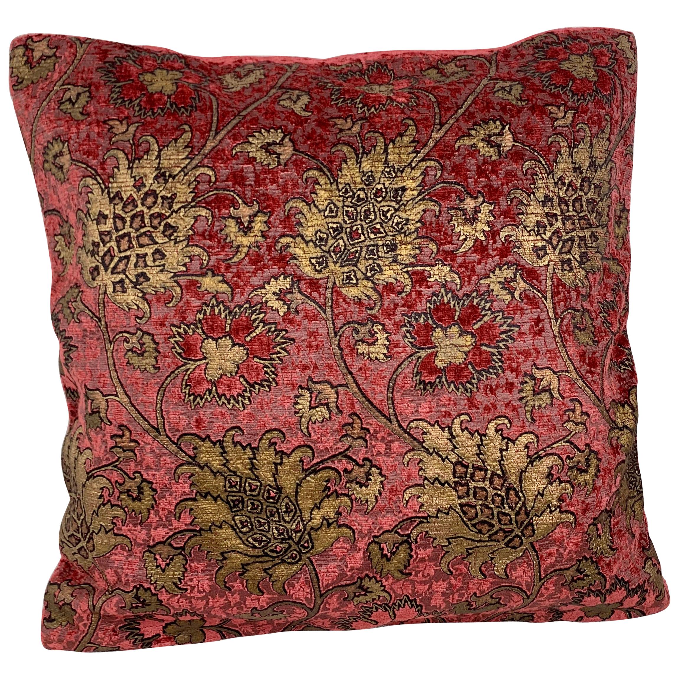 Velvet Cushion-"Bizarre" Pattern by  Venetia Studium/Fortuny