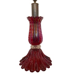 Single Venetian Glass Table Lamp
