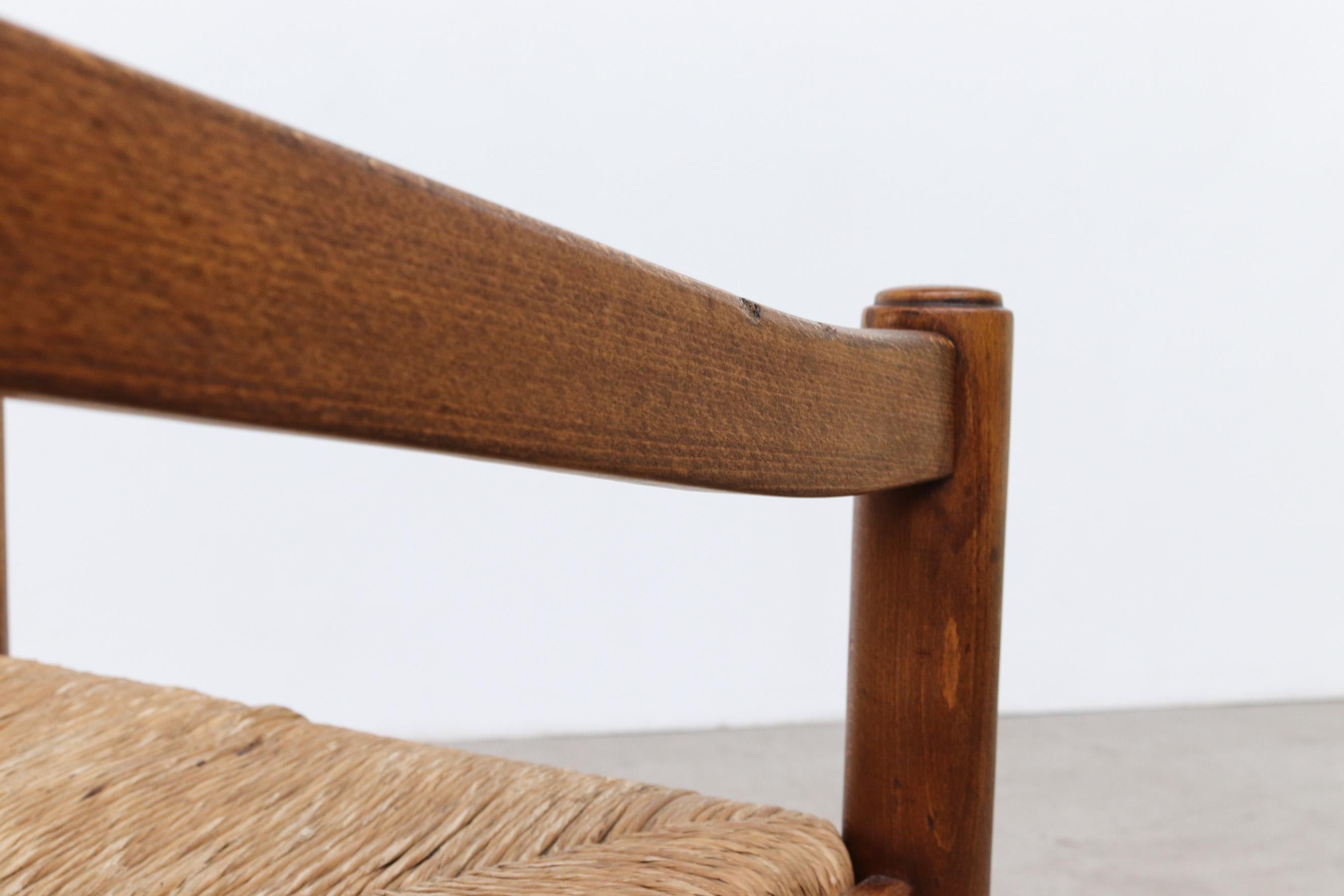 Single Vico Magistretti 'Attr' Rush Arm Chair 14