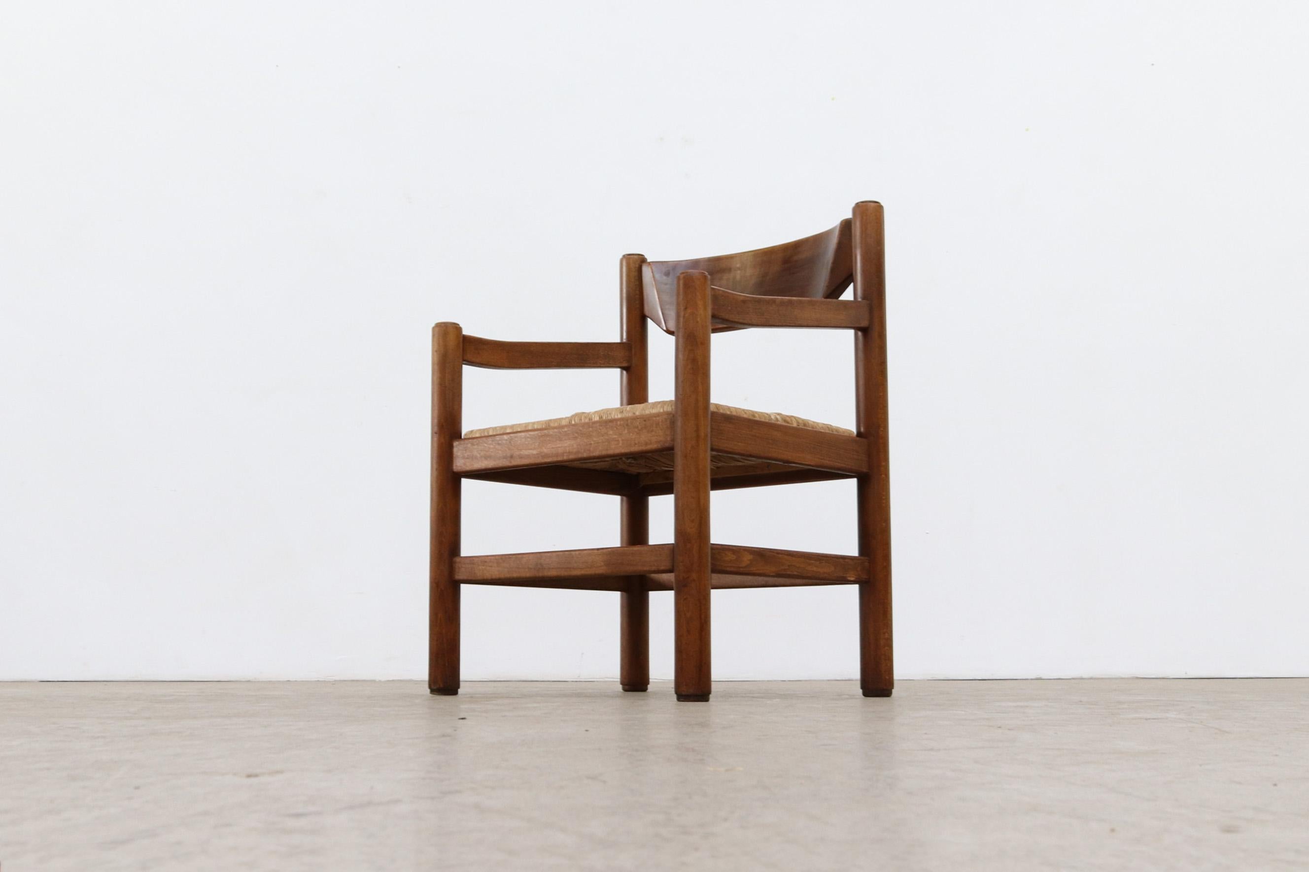 Single Vico Magistretti 'Attr' Rush Arm Chair 1