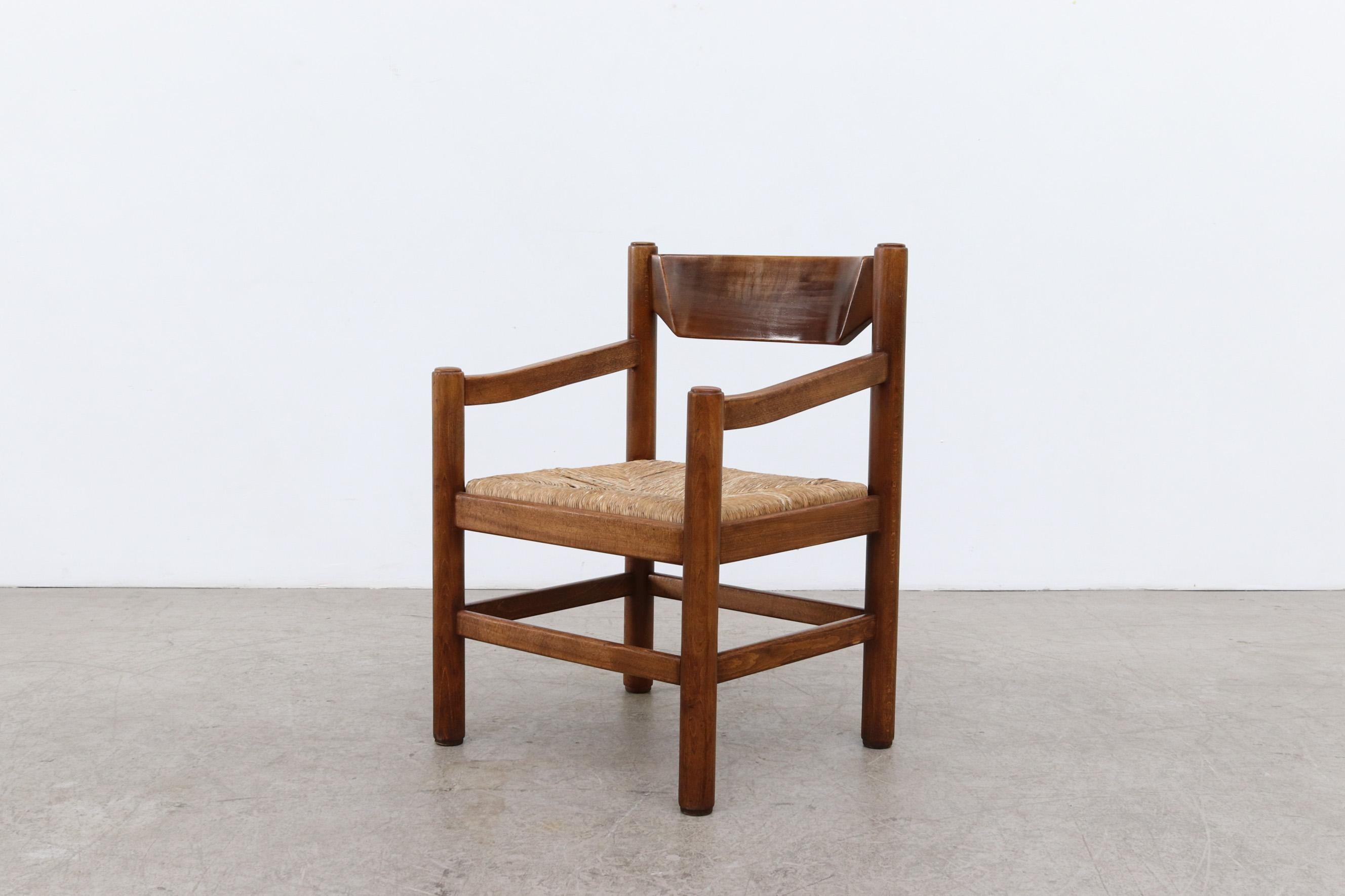 Single Vico Magistretti 'Attr' Rush Arm Chair 2
