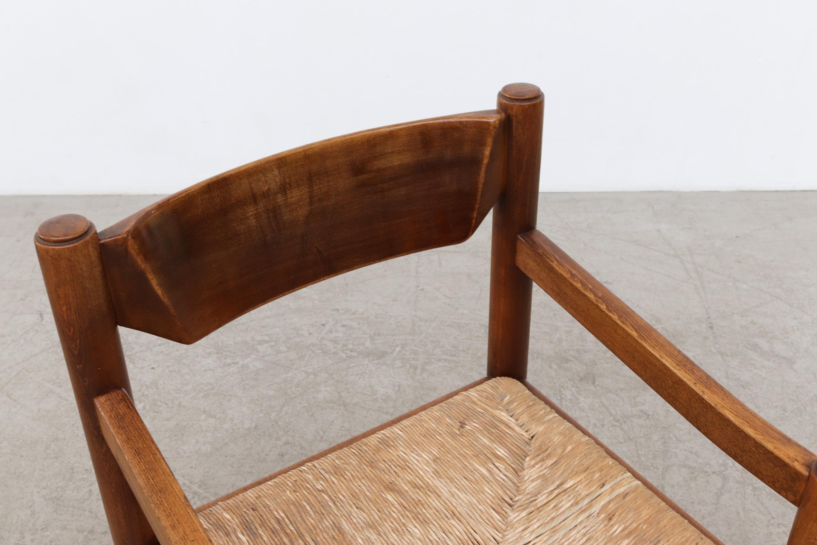 Single Vico Magistretti 'Attr' Rush Arm Chair 3