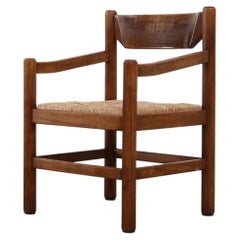 Single Vico Magistretti 'Attr' Rush Arm Chair