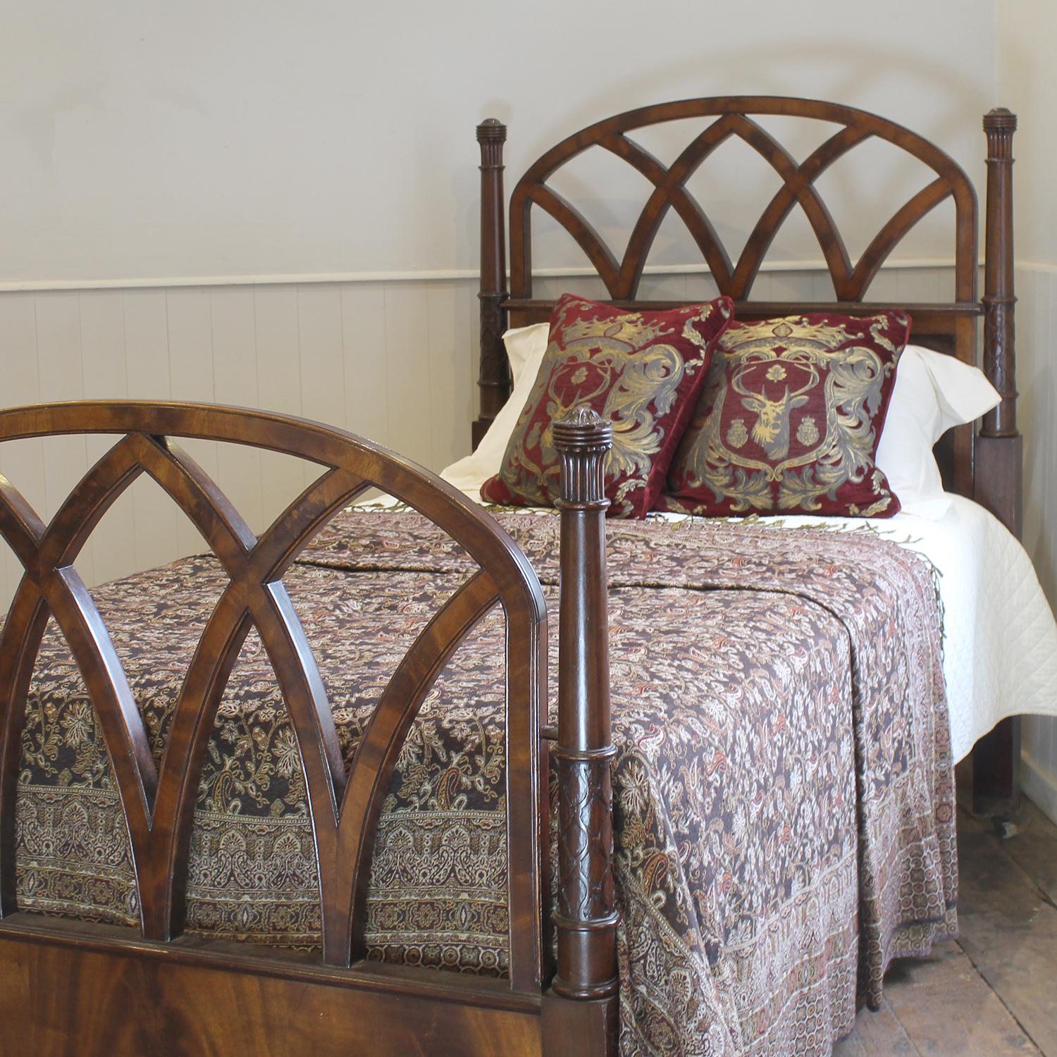 Louis XV Single Victorian Gothic Style Bed WS20 For Sale