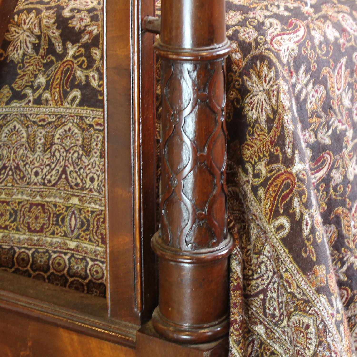 19th Century Single Victorian Gothic Style Bed WS20 For Sale