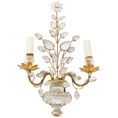 Single Vintage Baguès Paris Wall Sconce