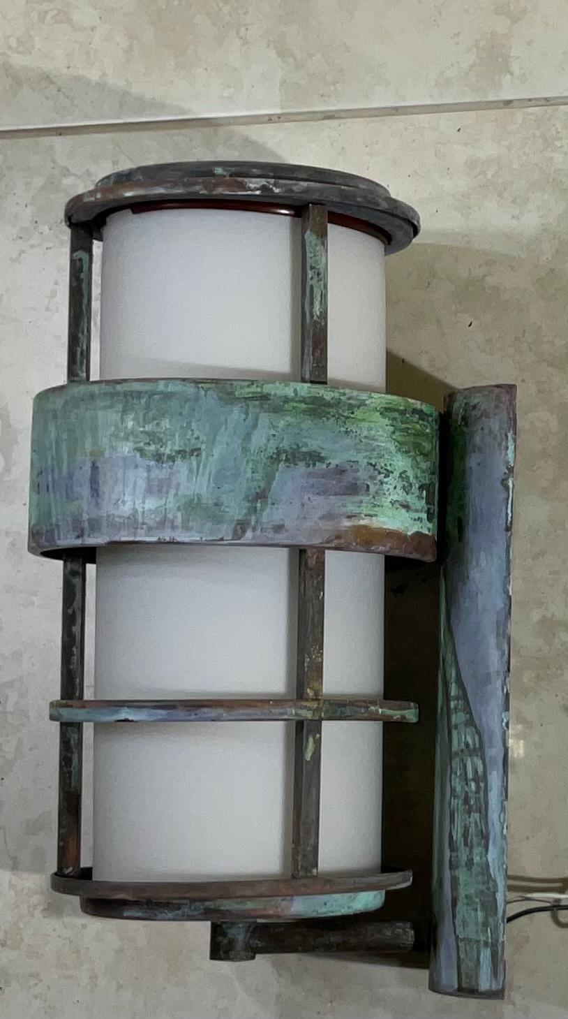 North American Single Vintage Brass Wall Hanging Sconces-Lantern