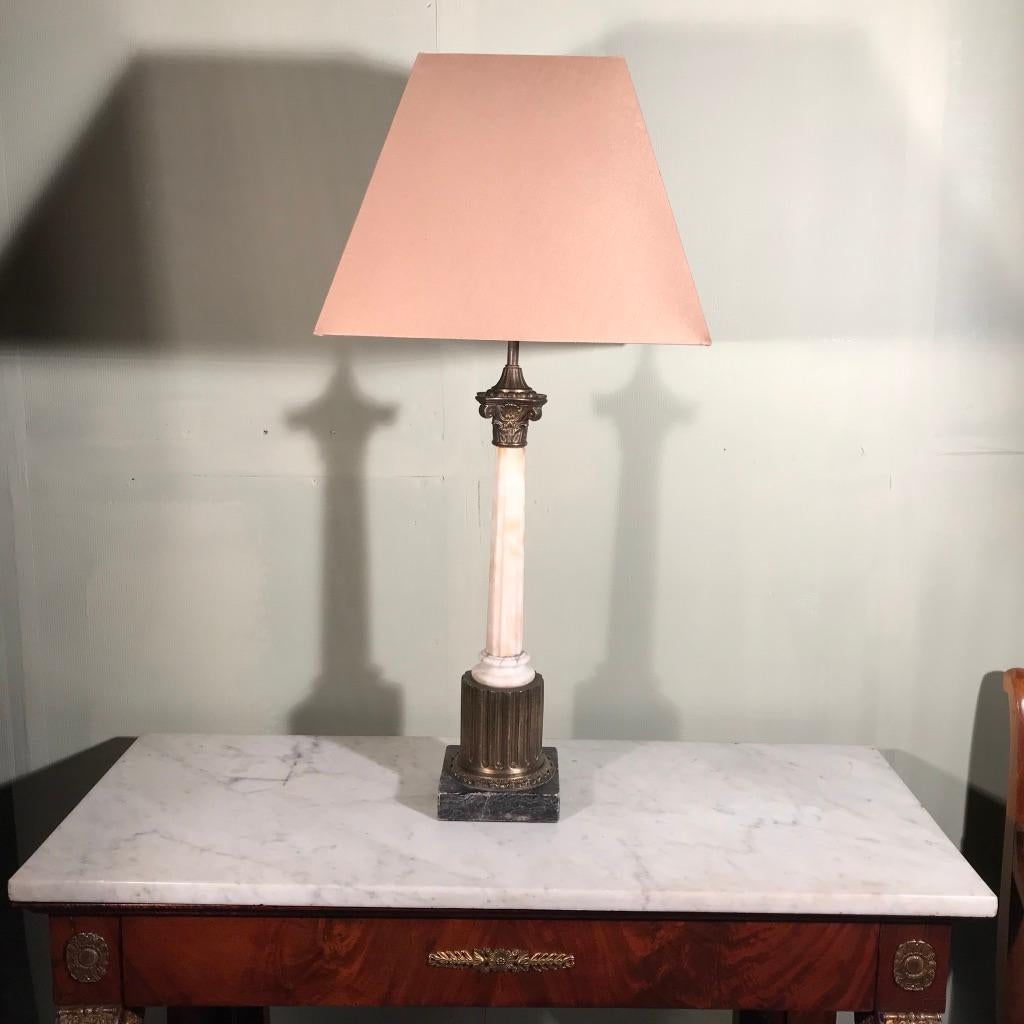 vintage column lamp