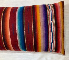 Single Vintage Decorative Saltillo Blanket Pillow