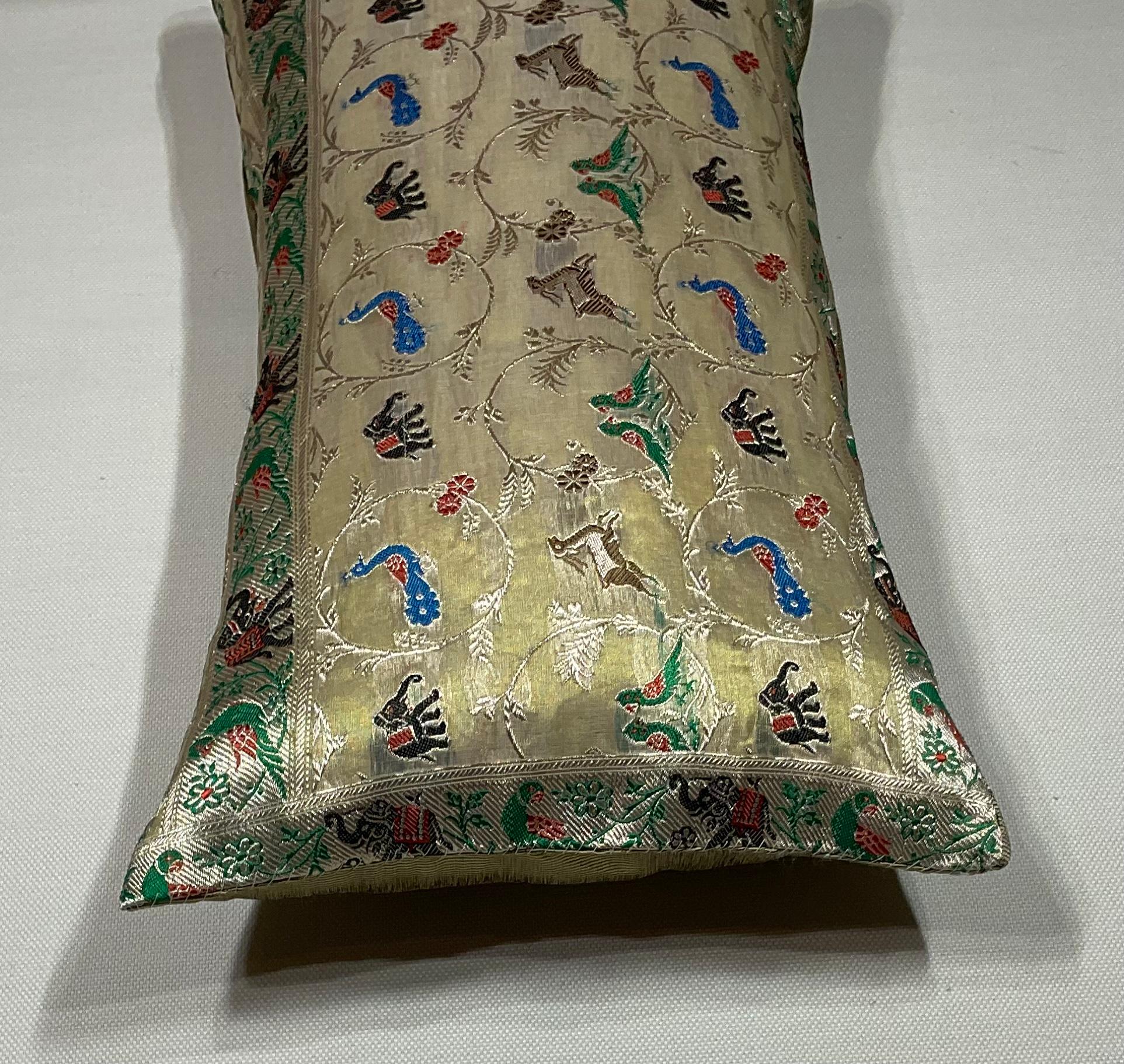 Indian Single Vintage Embroidery Textile Pillow
