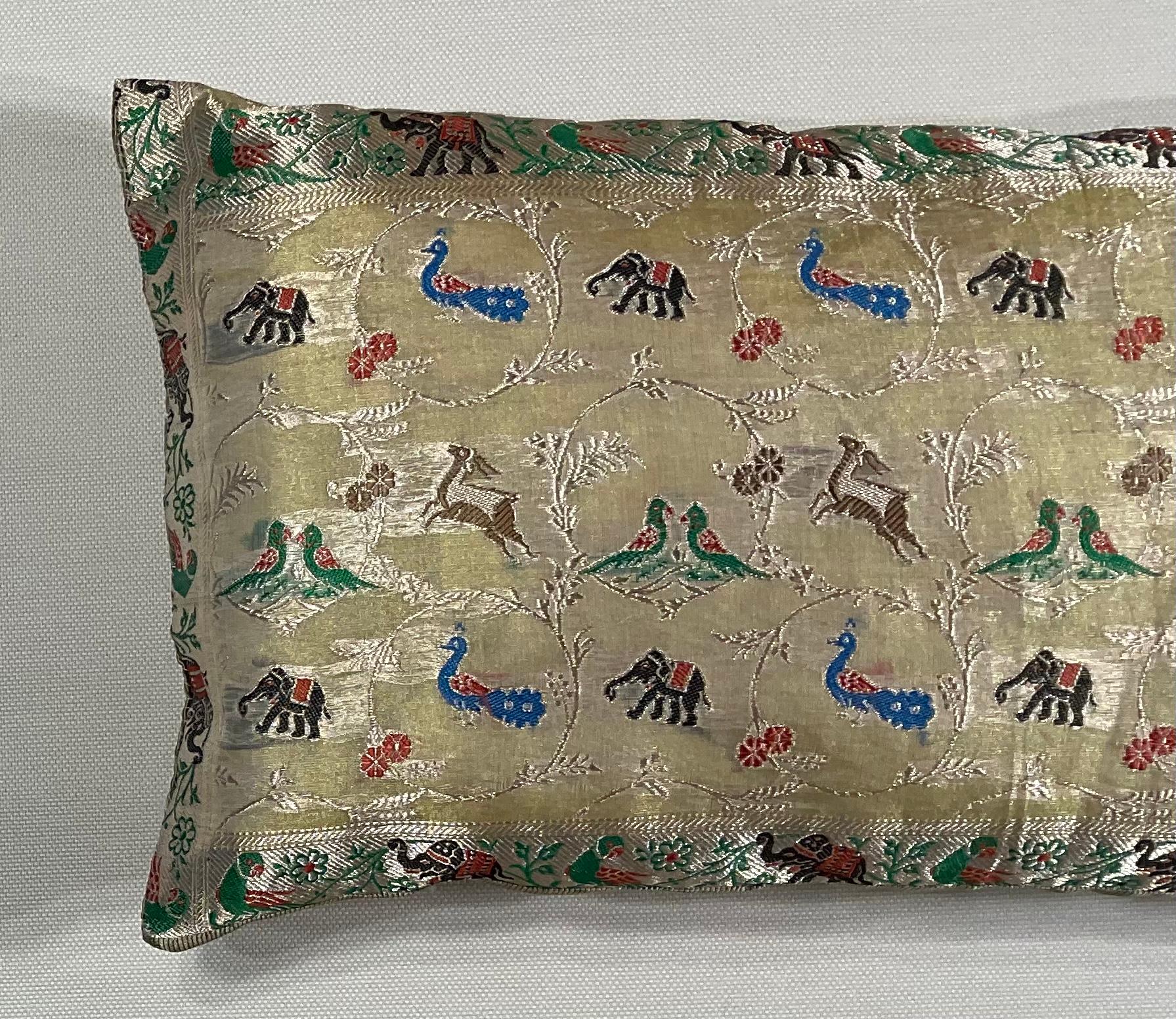 Hand-Crafted Single Vintage Embroidery Textile Pillow 