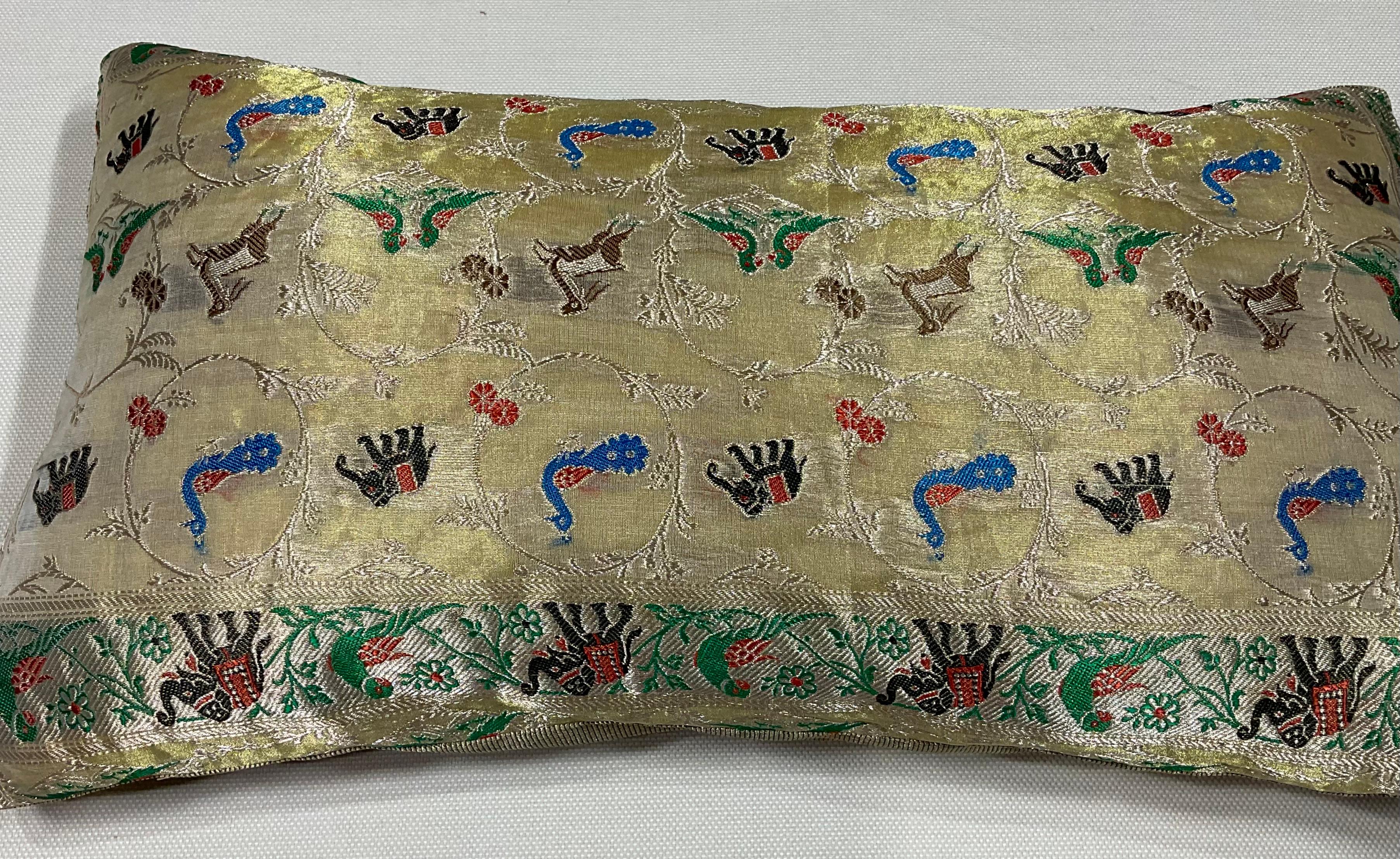 20th Century Single Vintage Embroidery Textile Pillow