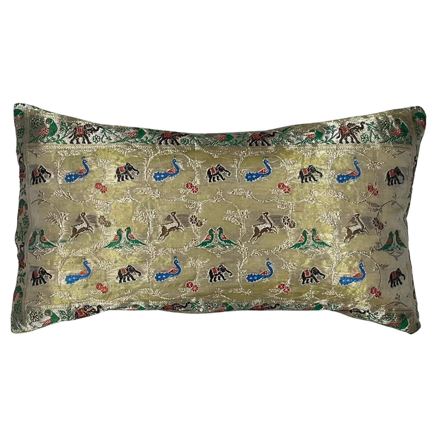 Single Vintage Embroidery Textile Pillow