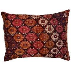 Almohada única bordada a mano vintage