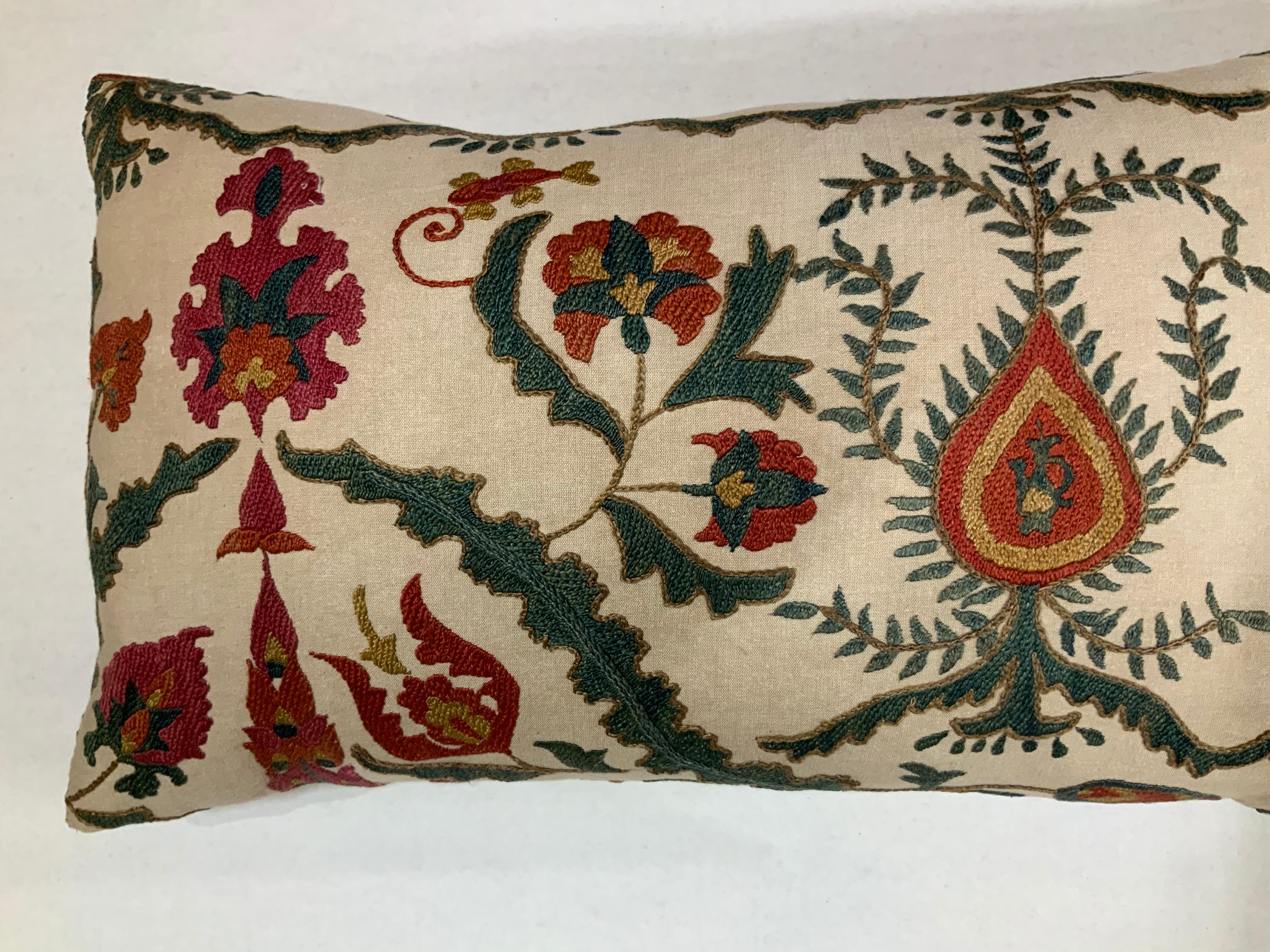 Uzbek Single Vintage Suzani Pillow