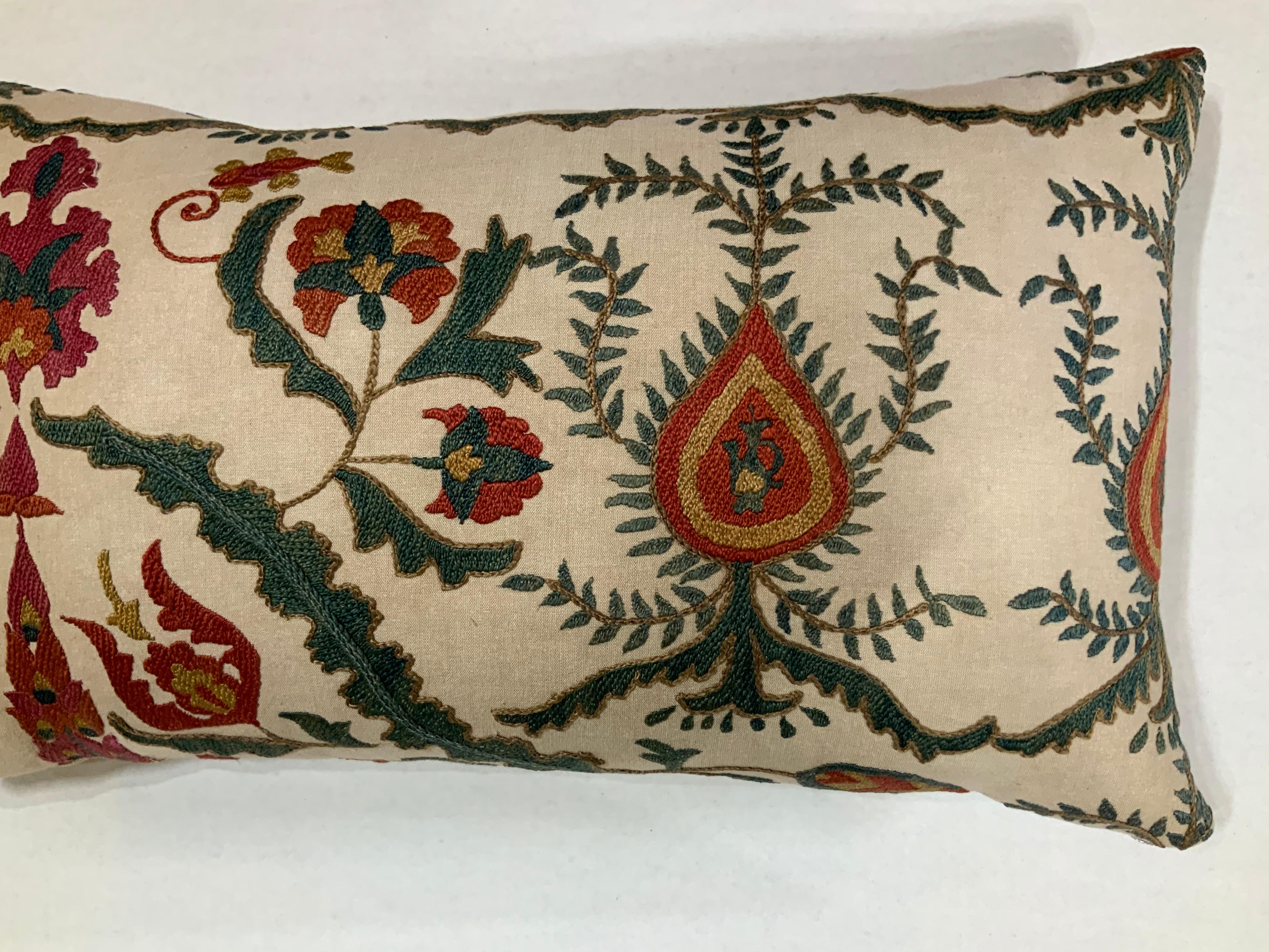 Single Vintage Suzani Pillow 2