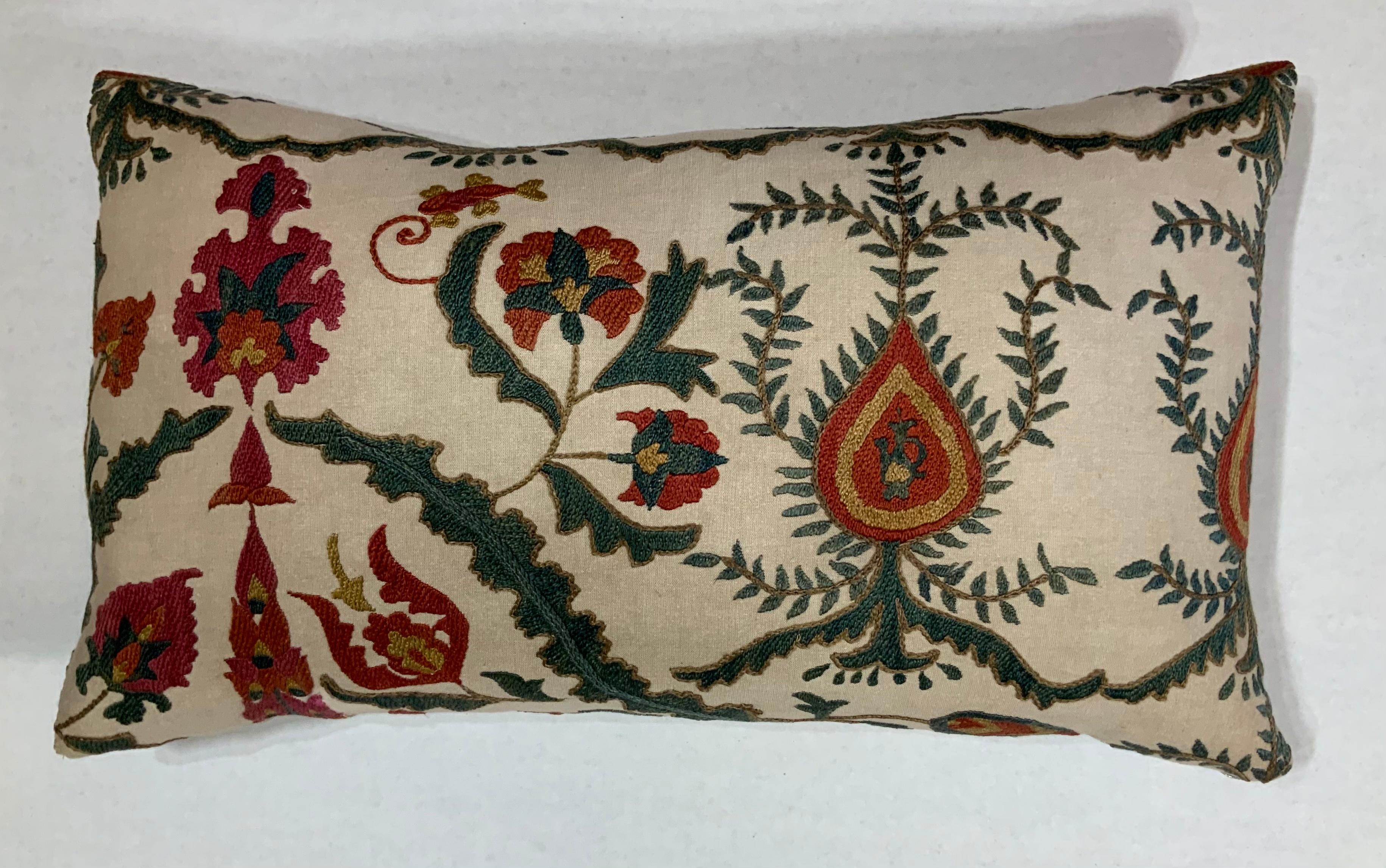 Single Vintage Suzani Pillow 3