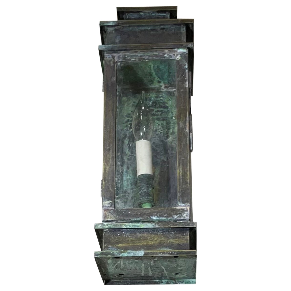 Single Wall Hanging Brass Lantern
