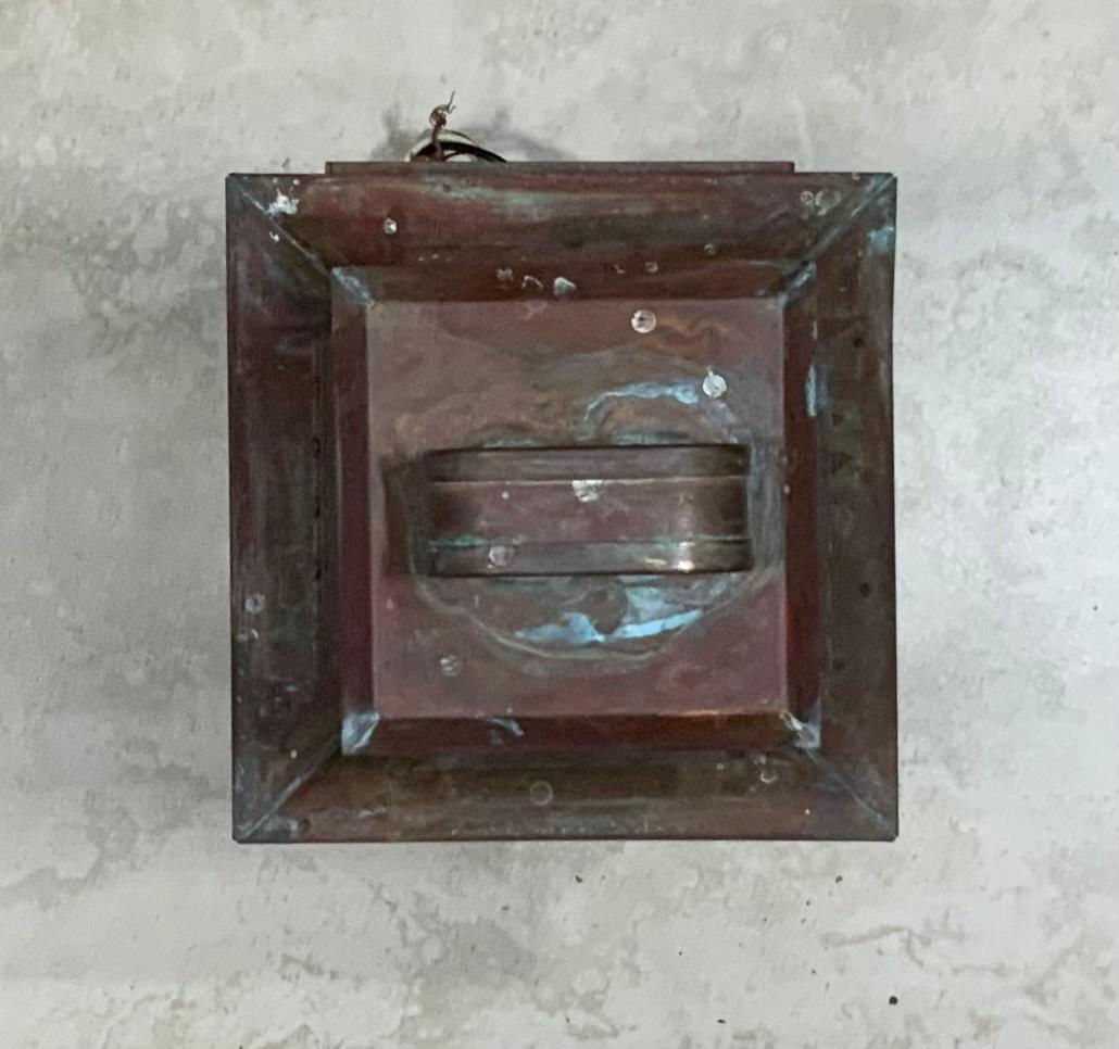 Single Wall Hanging Copper Lantern 2