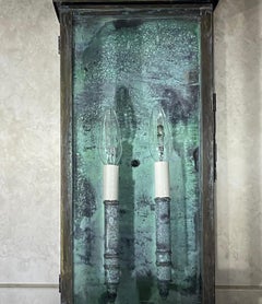 Lanterna a parete singola in ottone massiccio