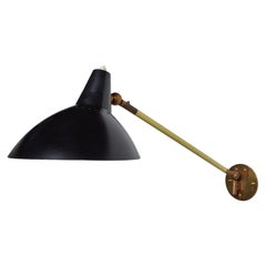 Mid Century Wall Sconce Wall Light Lamp Black LELO 3 , Handmade Brass  Stilnovo Modern Wall Lamp Light, Bed Reading Light Lamp Kitchen -   Canada