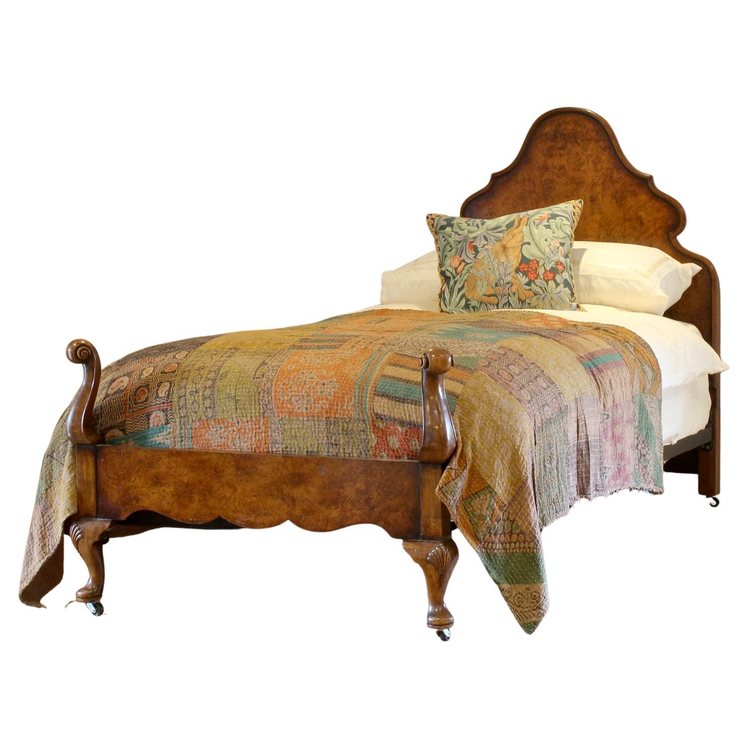 Single Walnut Antique Bed WS16