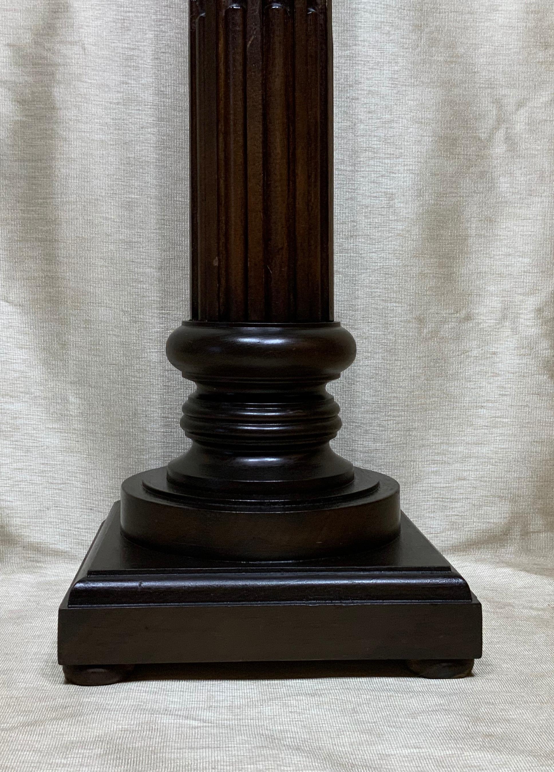 wood carved pedestal