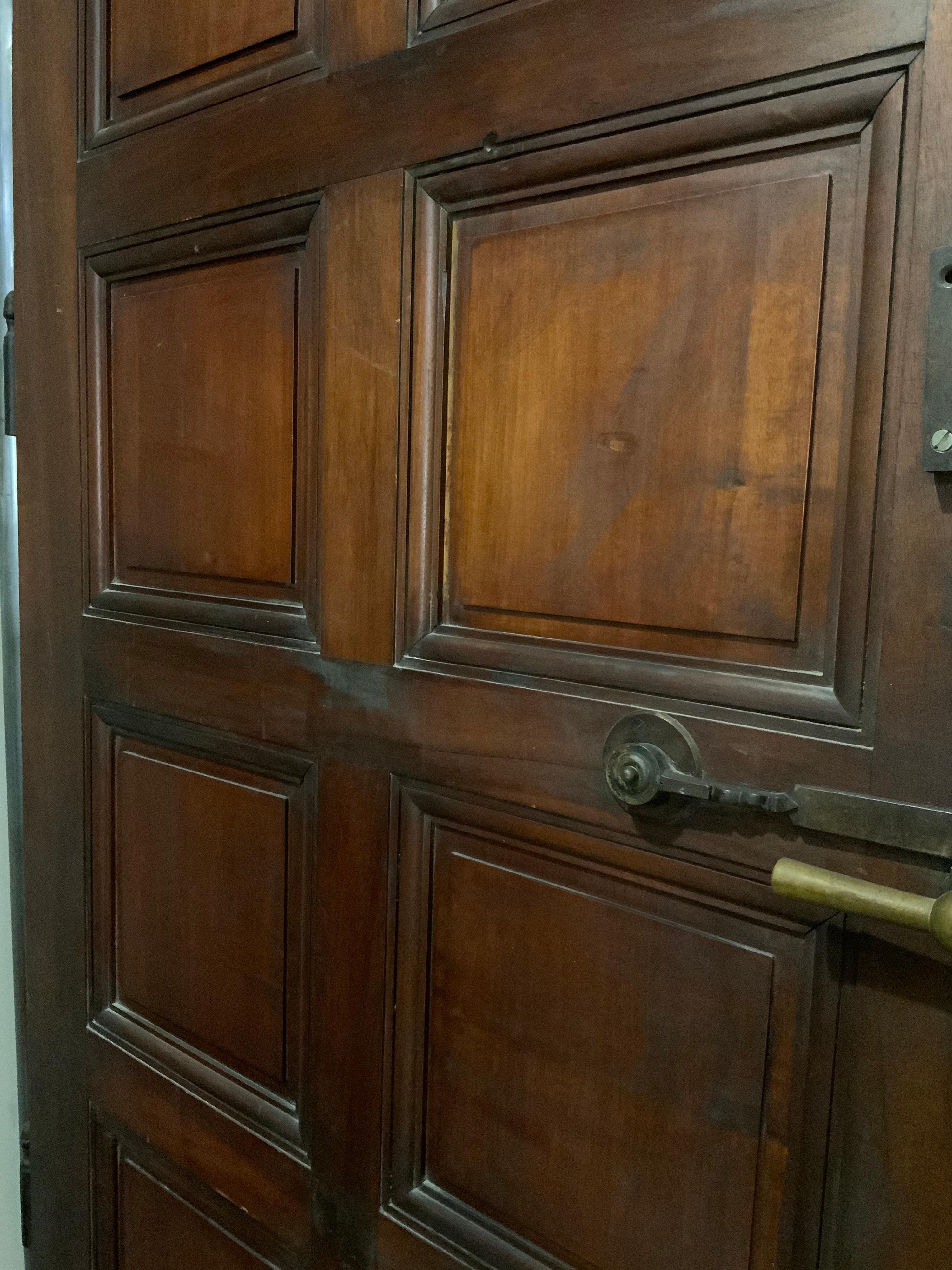 Single Walnut Door from France In Good Condition In Dallas, TX