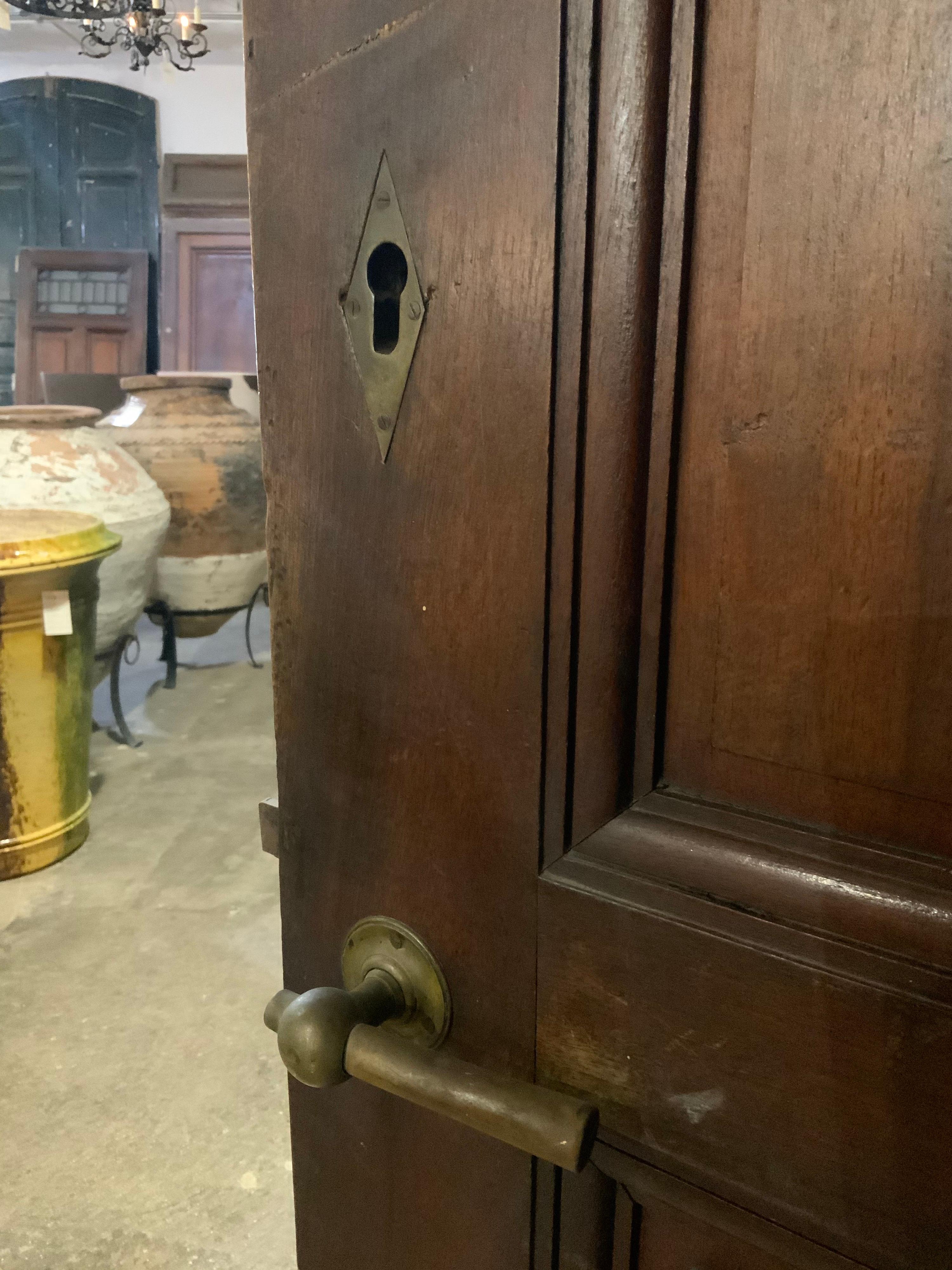 19th Century Single Walnut Door from France