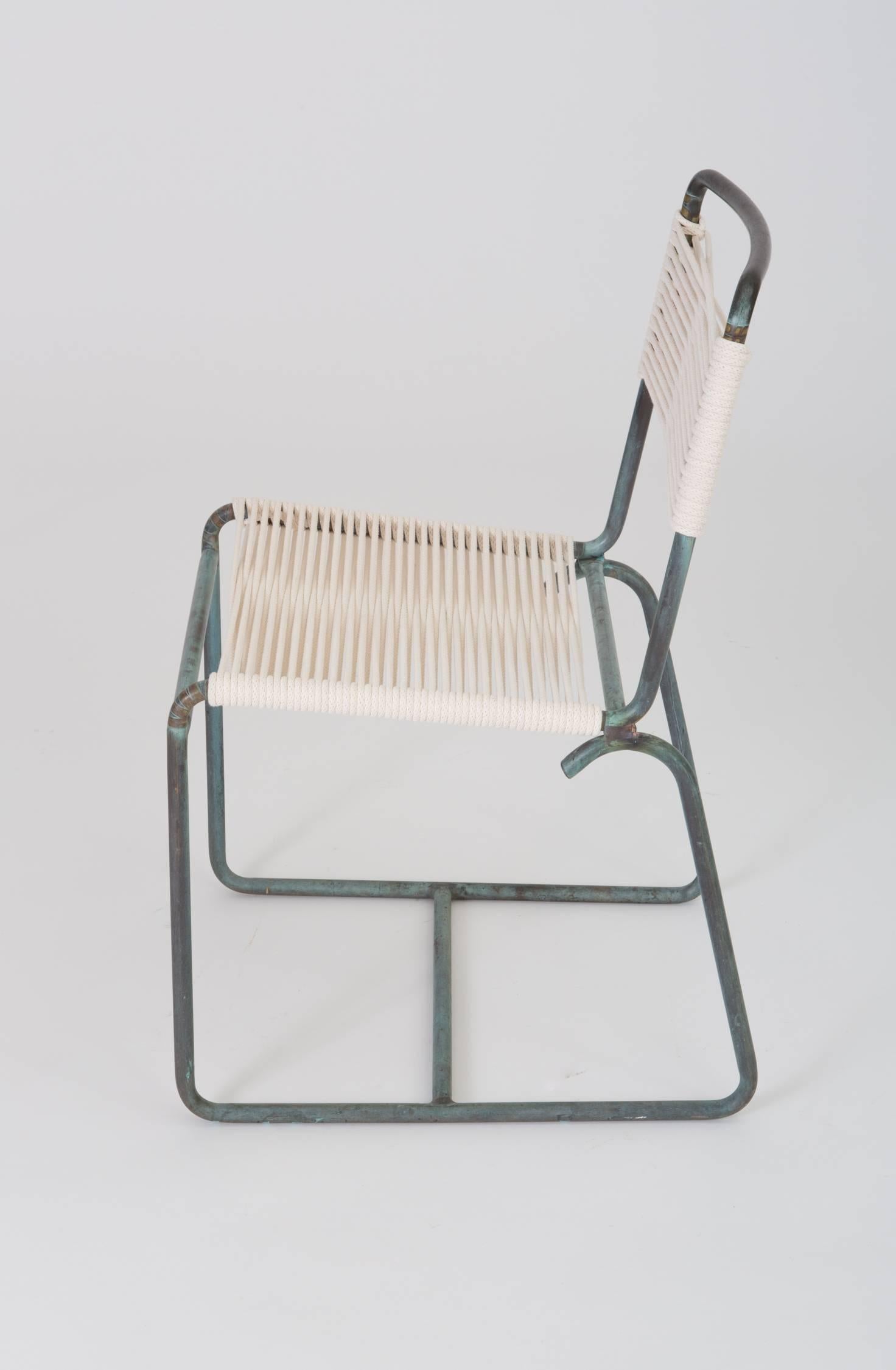 Patinated Single Walter Lamb Dining Side Chair