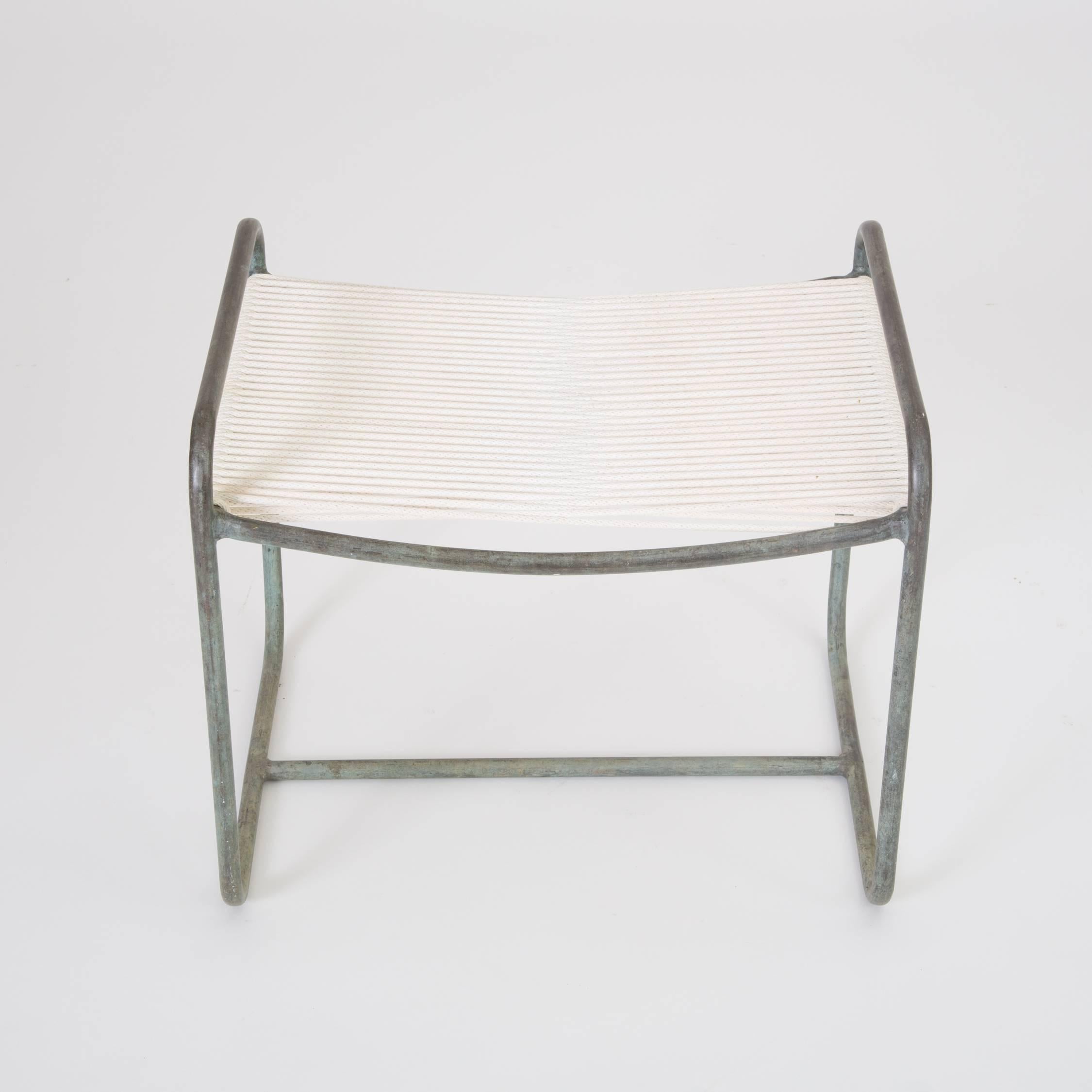 Single Walter Lamb Patio Lounge Chair and Ottoman Set 5