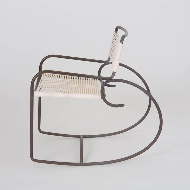 Single Walter Lamb Rocking Chair for Brown Jordan For Sale at 1stdibs