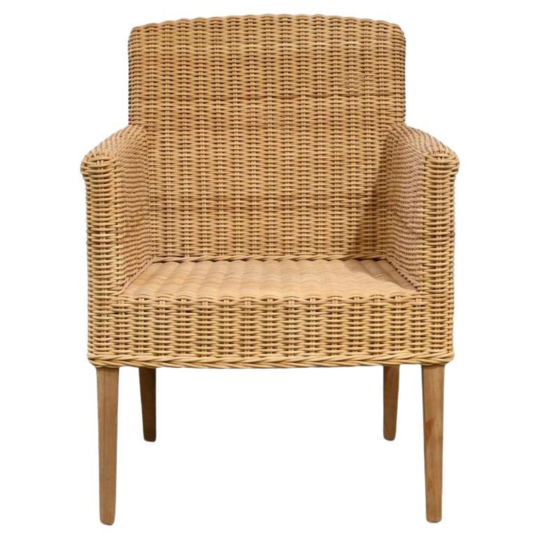 Single Walters Wicker Indoor Arm Chair